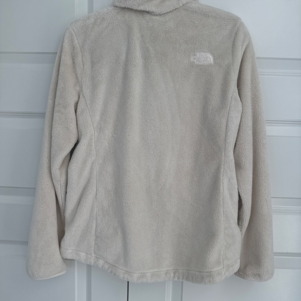Northface jacket (like new) -super soft - cream - Size M - Picture 3 of 4
